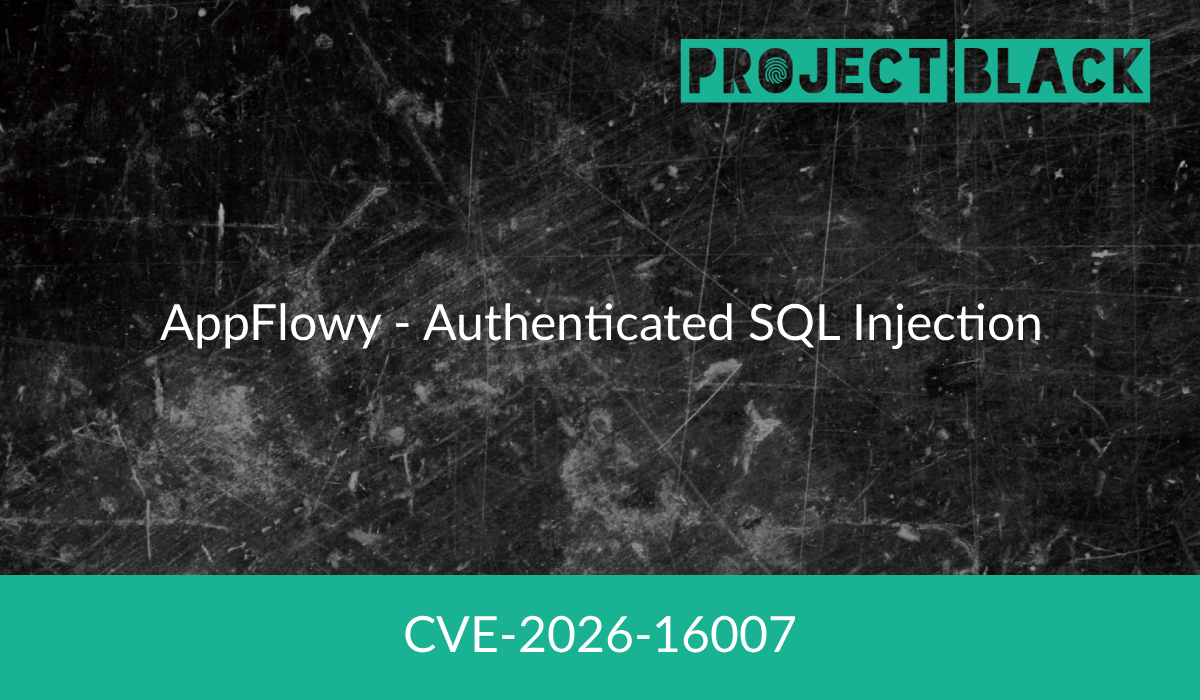 AppFlowy Authenticated SQL Injection