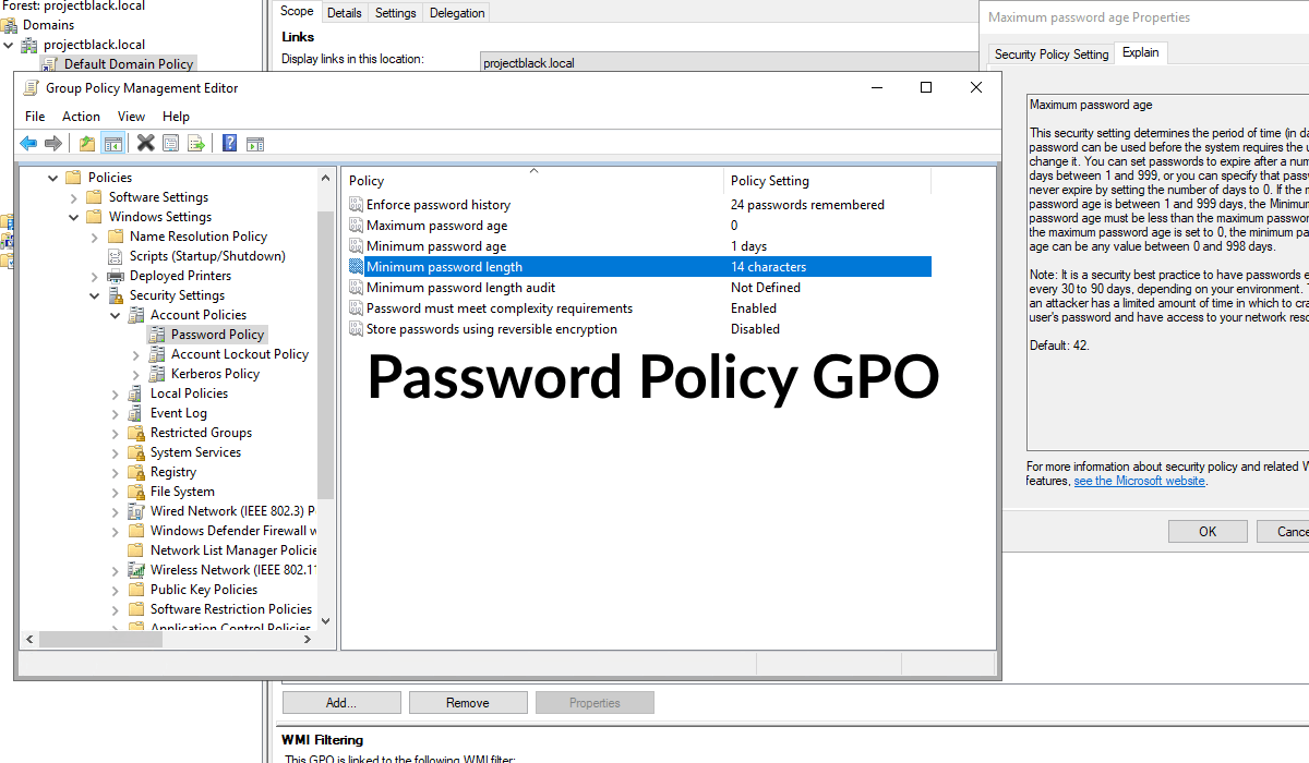 Password Policy GPO